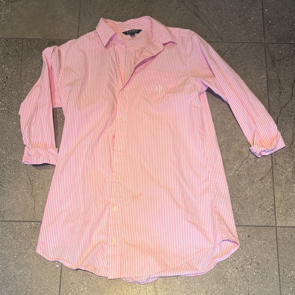 THE Ralph Lauren Pink Striped Casual Shirt 🤩